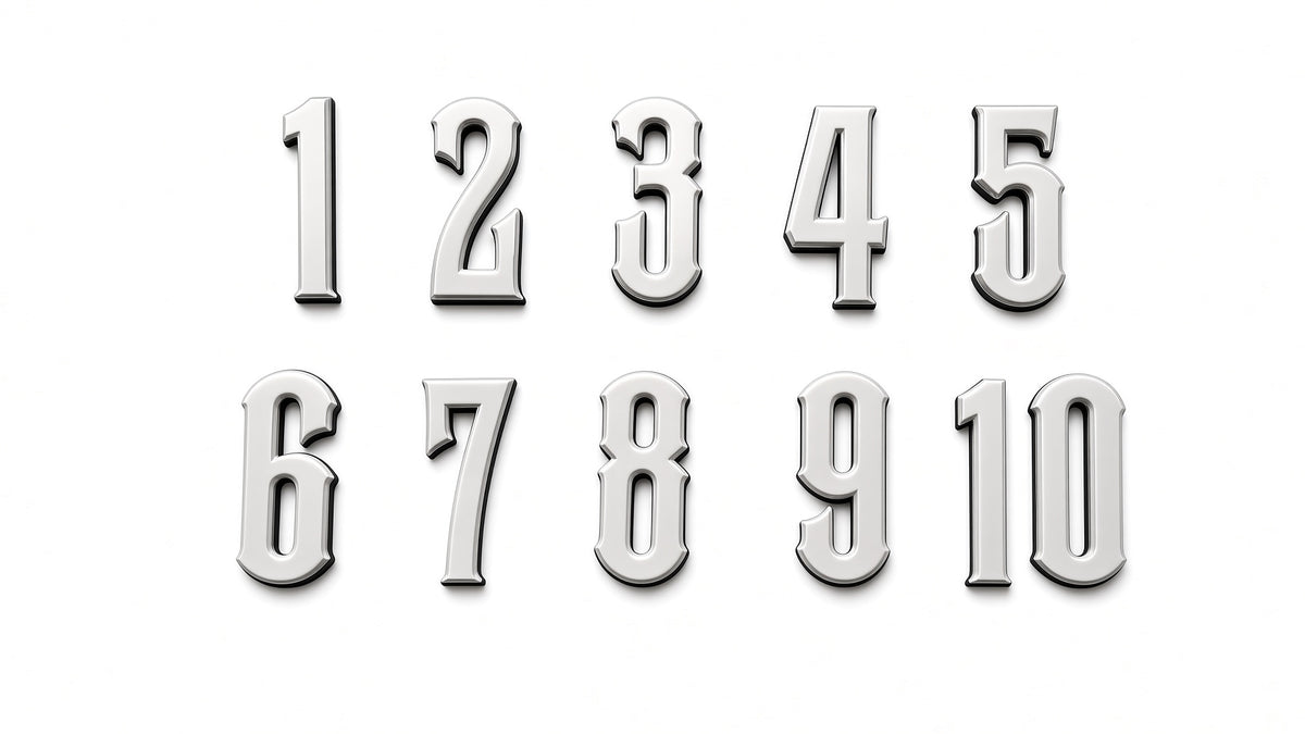 BCW Number Set - Silver