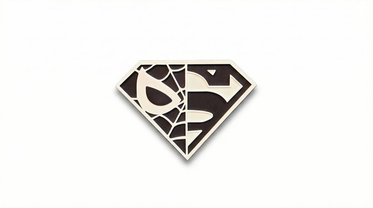 Modular Logo - Superman/Spider-Man (B&W)