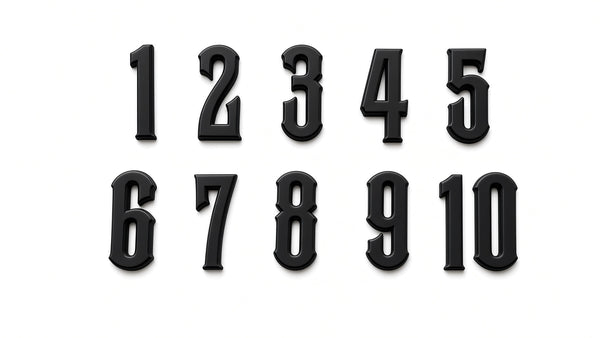 BCW Number Set - Black