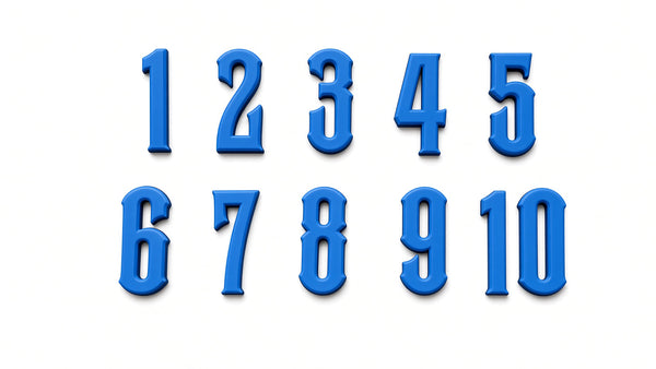 BCW Number Set - Blue