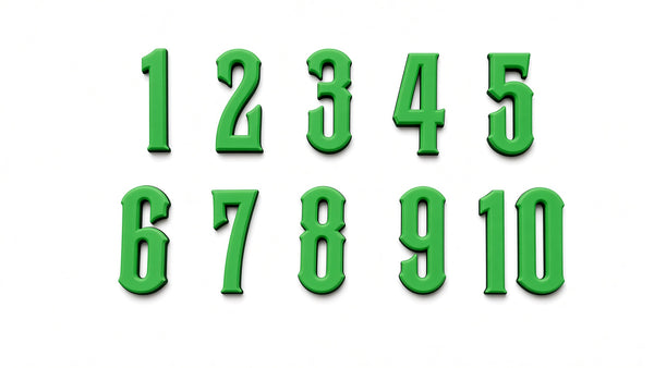 BCW Number Set - Green